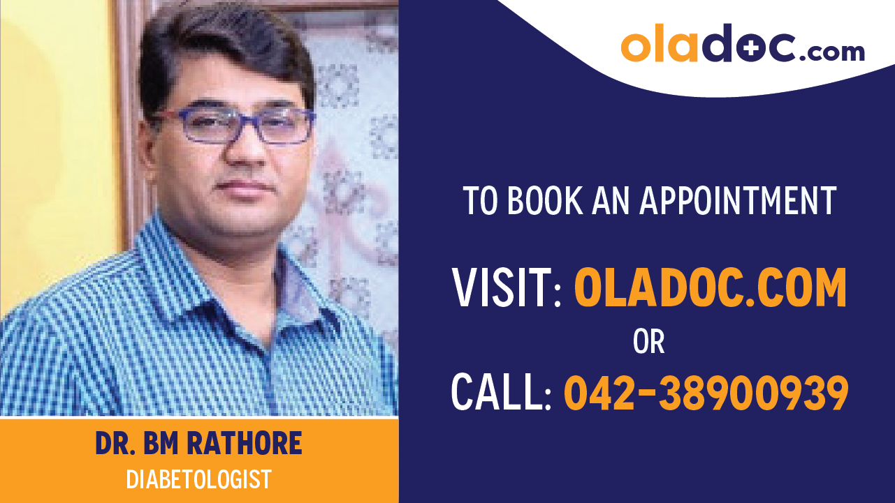 Book appointment with Dr.BM Rathore-best Diabetologist in karachi